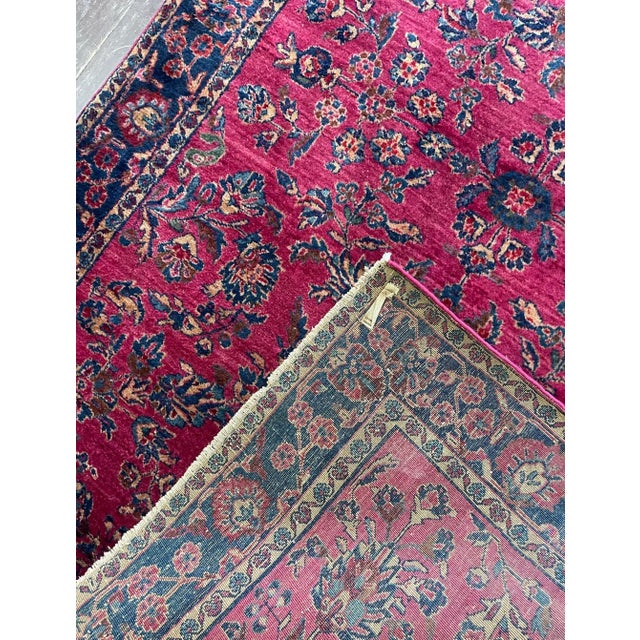 Antique Persian Mohajeran Sarouk Rug 4' X 6'4" For Sale - Image 4 of 12