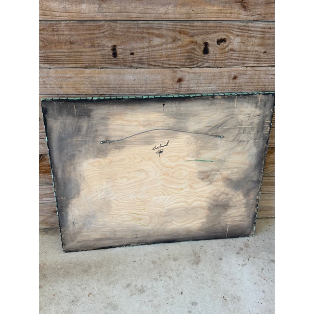 Vintage Handmade Coastal Mosaic Wall Mirror With Seahorse & Seashell Motif For Sale - Image 10 of 12