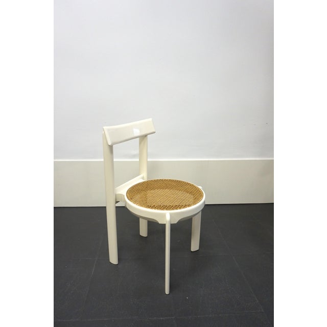 White Italian White Lacquered Chairs, 1970s, Set of 4 For Sale - Image 8 of 12