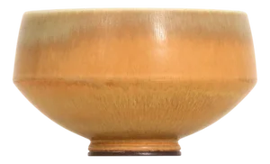 Hare Fur Glazed Ceramic Bowl attributed to Berndt Friberg, 1962