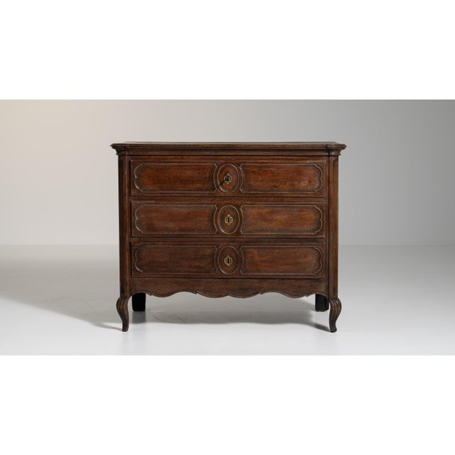 Early 19th Century Louis XV Brown Wood Chests of Drawers For Sale - Image 17 of 18