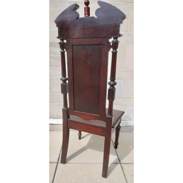 Late 19th Century Ecclesiastical Chair Walnut Renaissance Revival Circa 1870s For Sale - Image 5 of 13