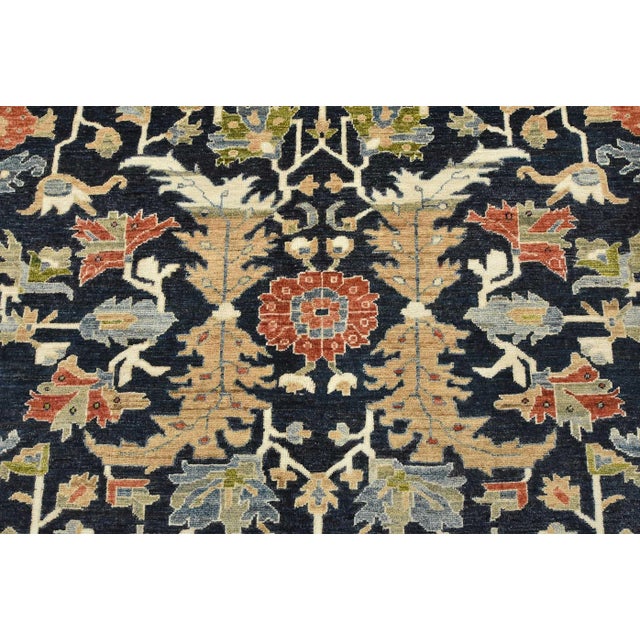 2020s Ziegler Rug 9’1” X 12’3” Blue Wool Traditional Hand-Knotted Oriental Carpet For Sale - Image 5 of 12