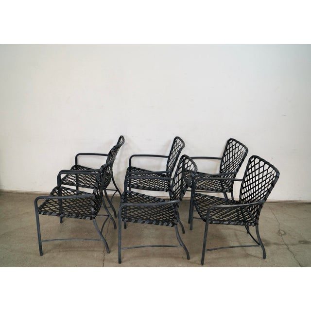 Brown Jordan 1970’s Mid-Century Modern Brown Jordan Patio Chairs - Set of 6 For Sale - Image 4 of 12