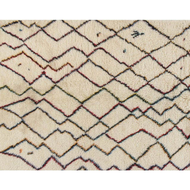2020s Moroccan Style Fluffy Rug 8'8 X 9'10 For Sale - Image 5 of 15
