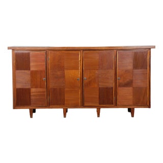 Large Modernist Sideboard in Wood, 1950s For Sale