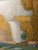 A large Arcadian landscape in oil, c. 1930: a waterfall and classical temple, nude figures and putti, and golden autumn...