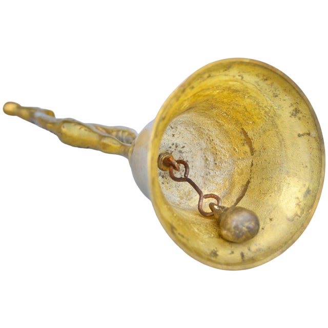 Mid 20th Century Handmade Americana Brass Giraffe-Figurine Bell For Sale In New York - Image 6 of 6
