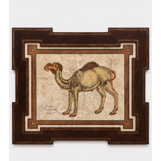 1970s Artist-Signed Mid-Century Animal Paintings in Heavy Hand-Painted Tole Frames, Set of Four For Sale - Image 5 of 12