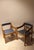 Postmodern Vintage Postmodern Oak Armchairs | Sculptural Barrel Back Dining Chairs | Pair For Sale - Image 3 of 8