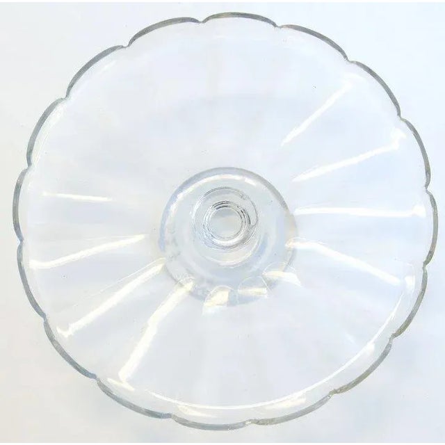 Traditional Cut Crystal Cake Dessert Serving Footed Stands - Set of 3 For Sale - Image 3 of 5