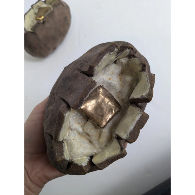Mid 20th Century Pair of Artist Signed Ceramic Baked Potatoes, Mid 20th Century For Sale - Image 5 of 11