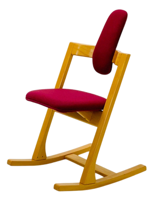 Vintage Teak Pendulum Balance Chair by Peter Opsvik for Stokke, Norway, 1980s