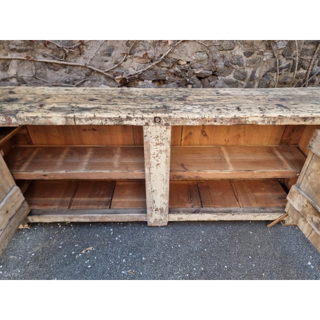 Antique French Pine Workbench, 1900s For Sale - Image 4 of 18