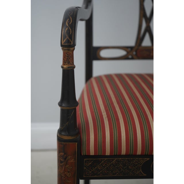 Southwood Regency Style Paint Decorated Settee For Sale - Image 10 of 18