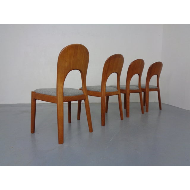 Vintage Morten Dining Chairs in Teak by Niels Koefoed for Hornslet Møbelfabrik, 1970s, Set of 4 For Sale - Image 6 of 16
