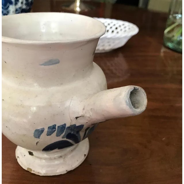 18th Century Jar in Delft Blue, Strasbourg, France, 1780s For Sale - Image 4 of 10