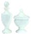Opaline Glass Carafe and Box from Vincenzo Nason, 1960s, Set of 2 For Sale