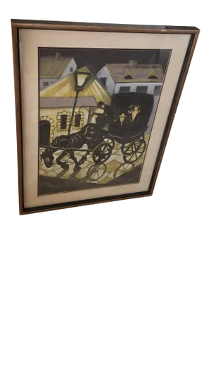 Large Hugo Scheiber Modernist Painting