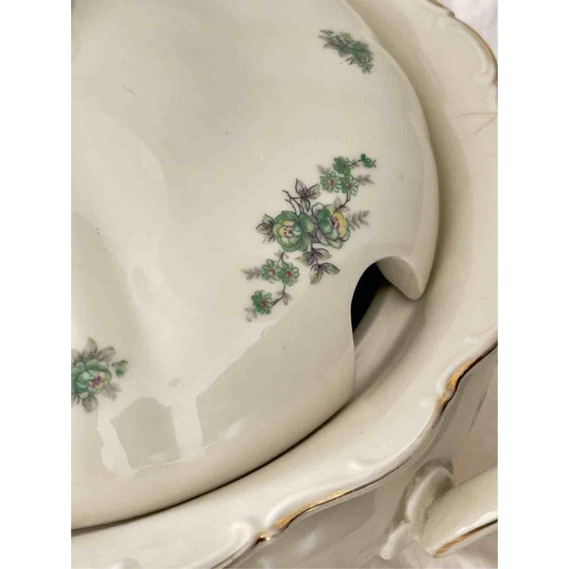 Porcelain Theresia Tureen with Gilt Details from Seltmann Weiden, Germany, 1950s For Sale - Image 11 of 16