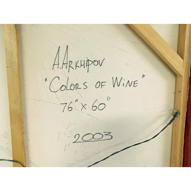 Impressionist Anton Arkhipov "Color of Wine" 2003 Original Oil Painting on Canvas Framed For Sale - Image 3 of 13