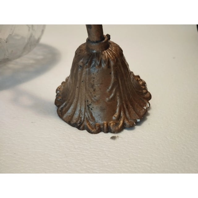 Vintage Venetian Pendant Lamps with Ice Glass, 1950s, Set of 2 For Sale - Image 4 of 7