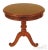 Round Cherry Pedestal Base Occasional Table For Sale - Image 9 of 9