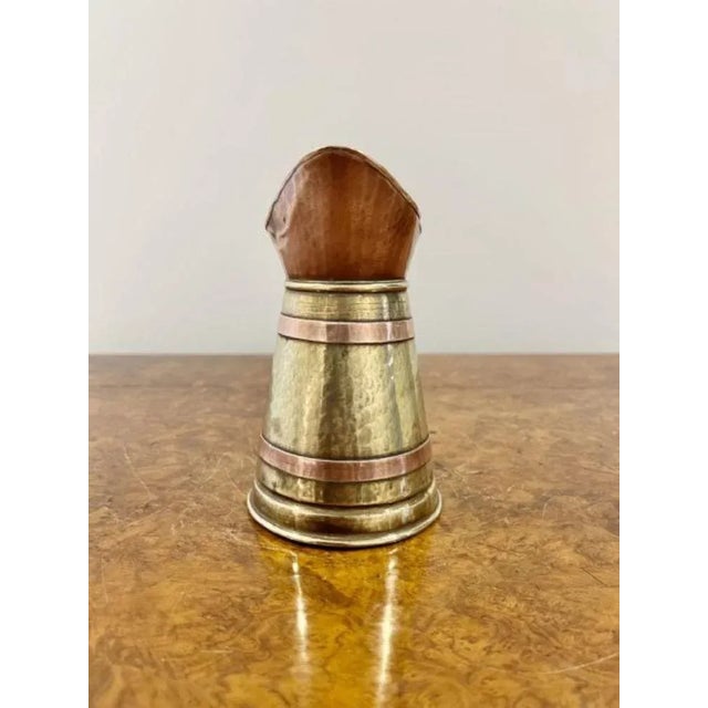 Antique Edwardian Brass and Copper Jug, 1900s For Sale - Image 4 of 6