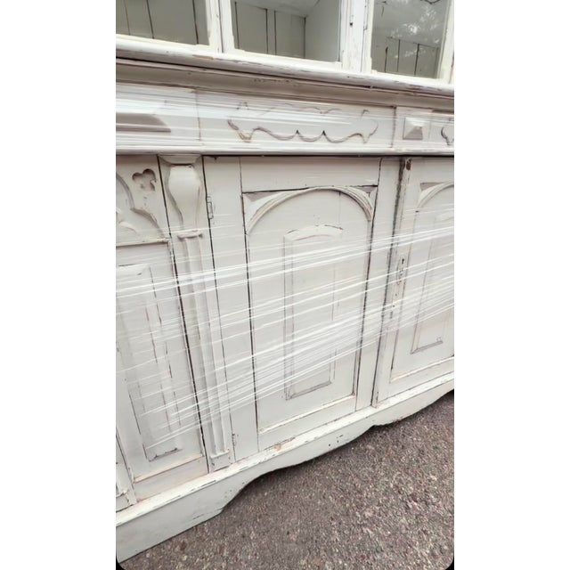 Late 19th Century Antique French Provincial Two-Piece Bibliothèque Hutch, Circa 1870–1900 For Sale - Image 5 of 10