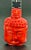 Rare Red Coral Buddha Head Snuff Bottle For Sale - Image 12 of 13