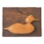 Vintage Hand Carved Wood Duck Wall Hanging For Sale
