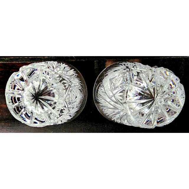 1970s Vintage Fine Deep Cut Crystal Shot Glasses- Set of 6 For Sale - Image 5 of 13