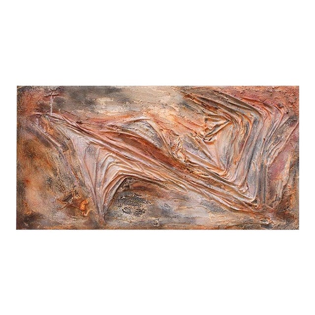 Duke Windsor, Textural Abstract Painting, "Shroud of Passion's Fury" For Sale