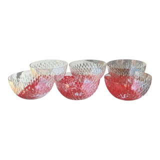 Set of 6 Baccarat Paris French Crystal Bowls For Sale
