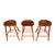 Thomas Moser Bar Stools with a Cherry Saddle Seat or Coal Shovel Signed Thom. Moser, Auburn, Maine 1979 Look at the...