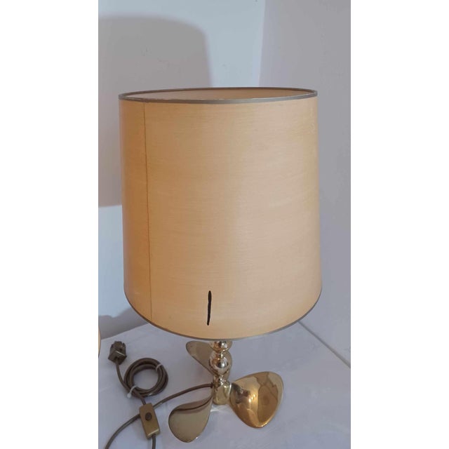 Hollywood Regency Brass Table Lamps, 1960s, Set of 2 For Sale - Image 12 of 18