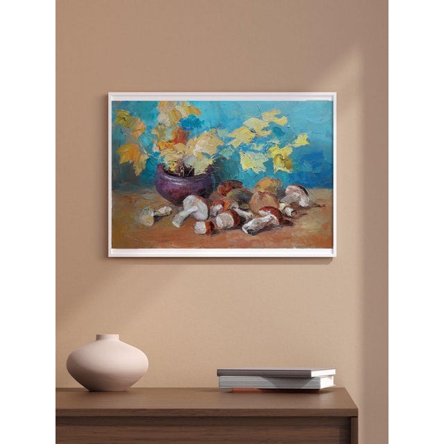 Impressionist Oil Painting Mushroom Time Serdyuk Boris Petrovich For Sale - Image 3 of 8