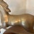Vintage Large Brass Rocking Horse Sculpture For Sale - Image 4 of 12