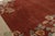 Rug & Kilim Rug & Kilim’s Chinese Art Deco Style Rug in Red & Cream With Floral Pattern For Sale - Image 4 of 7