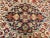 Vintage Persian Isfahan Area Rug, Handwoven Floral Pattern, Ivory & Navy, 3’ X 4’ For Sale - Image 10 of 12