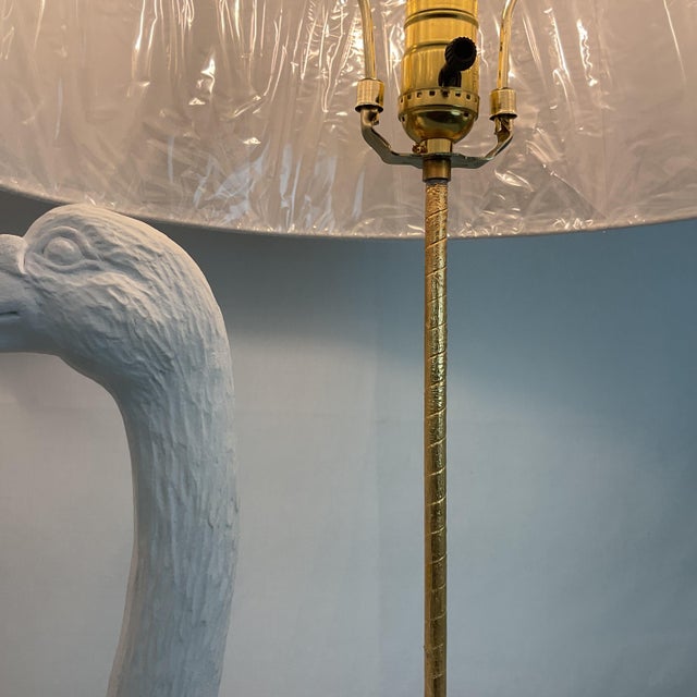 Plastic Vintage 1960's Plaster Carousel Goose Lamps For Sale - Image 7 of 14