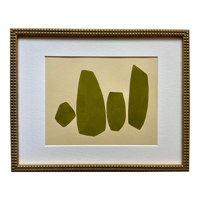 2025 "Escursione" Contemporary Abstract Painting on Cotton Paper by Artist r.k. Red For Sale