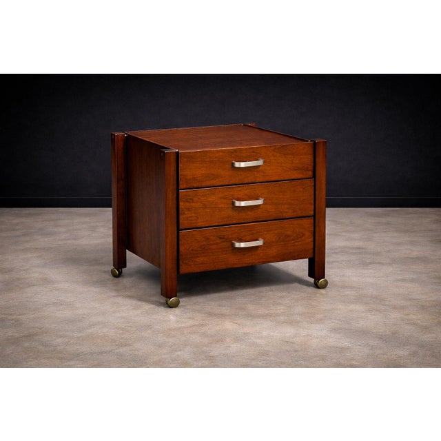 Wood Filing Cabinet & Drawers in Rosewood, Jorge Zalszupin, 1960’s For Sale - Image 7 of 10