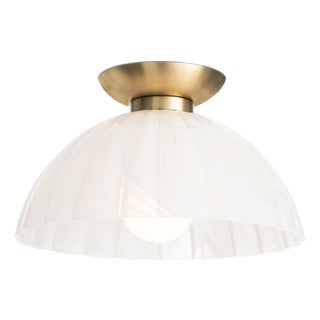 Dariel Swirl Glass Flush Mount For Sale
