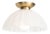 Dariel Swirl Glass Flush Mount For Sale
