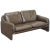 Danish Brown Leather Sofa For Sale - Image 13 of 13