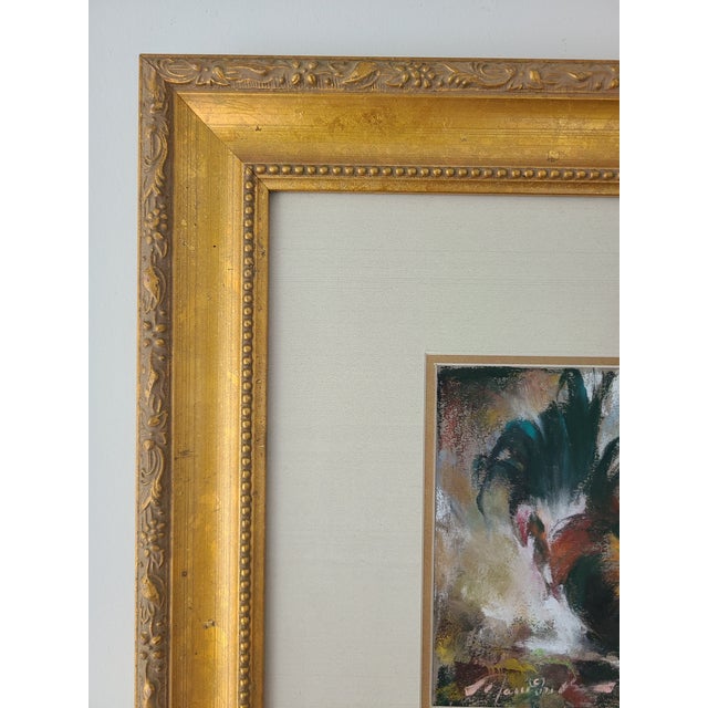 Ramon Kelley Original Pastel Painting Portrait of a Rooster For Sale - Image 4 of 12