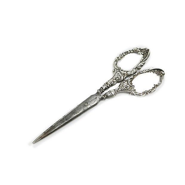 Antique Sterling Handle Sewing Scissors Chairish