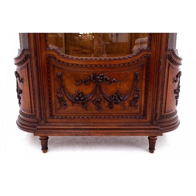 Antique Louis XVI Style Display Cabinet, 1880 For Sale - Image 9 of 11