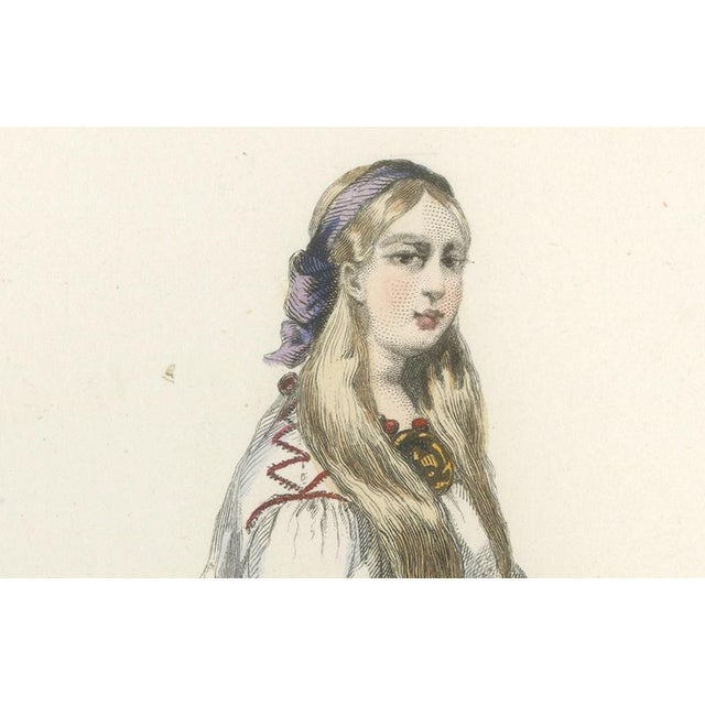 Russian Traditional Costumes and Trades, 1850, Engraving For Sale - Image 13 of 15